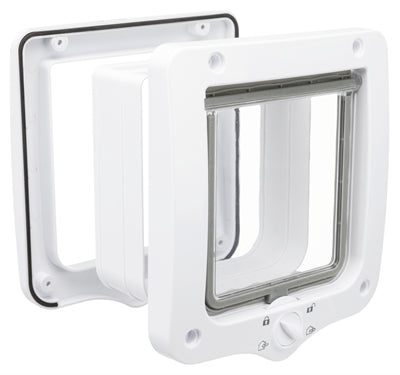 Trixie – Chatière à 4 positions – Avec 2 tunnels d'extension – Blanc – 20 x 22 cm - Caractéristiques