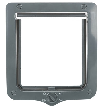 Trixie – Chatière XL à 4 positions – Avec tunnel – Gris – 24 x 28 cm - Caractéristiques