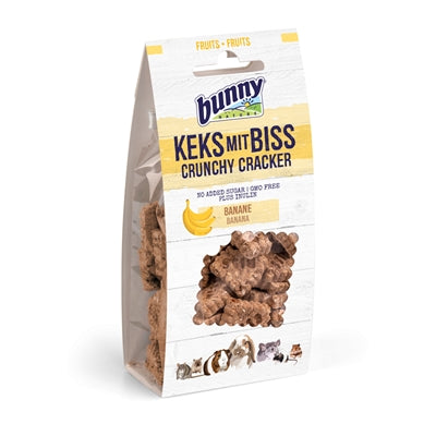 Bunny Nature – Friandises pour rongeur – Crunchy Cracker Banane – 50 g - Caractéristiques