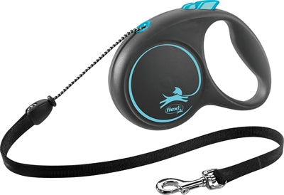 Flexi – Laisse pour chien – Laisse enrouleur Black Design Cord Bleu – M (5 mètres) - Caractéristiques