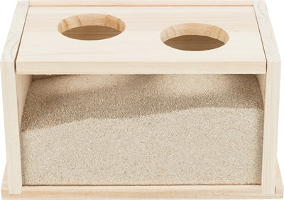 Trixie Zandbad Voor Muizen / Hamsters Hout 20X12X12 Cm
