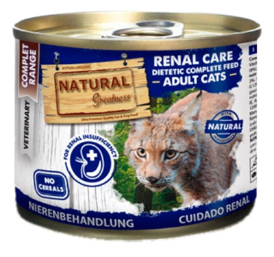 Natural Greatness – Aliment humide pour chat – Junior / Adult - Veterinary Diet Renal Care – 200 g - Caractéristiques