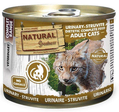 Natural Greatness – Aliment humide pour chat – Junior / Adult - Veterinary Diet Urinary Care – 200 g - Caractéristiques