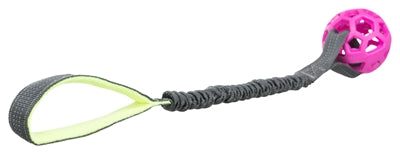 Trixie – Jouet pour chien – Corde de traction avec balle - l'unité - Coloris aléatoire 48 cm - Caractéristiques
