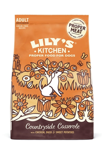 Lily's Kitchen – Croquettes sans céréales pour chien – Poulet & Canard Countryside Casserole – 7 kg - Caractéristiques