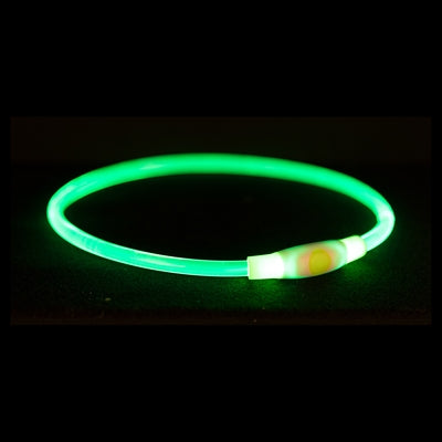 Trixie – Accessoires de sécurité pour chien – Collier lumineux USB Flash Light vert - Caractéristiques