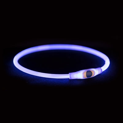 Trixie – Accessoires de sécurité pour chien – Collier lumineux USB Flash Light bleu - Caractéristiques