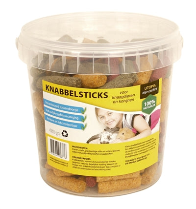 Utopia Diertotaal – Friandises pour rongeur – Bâtonnets à grignoter croustillants – 450 g - Caractéristiques