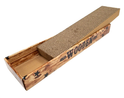 Croci – Griffoir pour chat – Planche en carton Bois de noyer – 48 x 12,5 x 5 cm - Caractéristiques