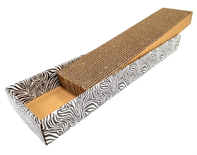 Croci – Griffoir pour chat – Planche en carton Zèbre – 48 x 12,5 x 5 cm - Caractéristiques
