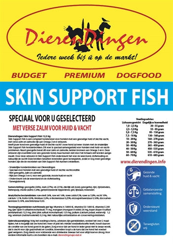 Budget Premium – Croquettes pour chien – Skin Support - Poisson – 12,5 kg - Caractéristiques