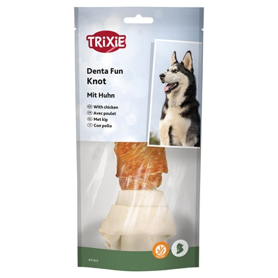 Trixie Denta Fun Knotted Chicken Chewing Bone 6X70 Gr 15 Cm