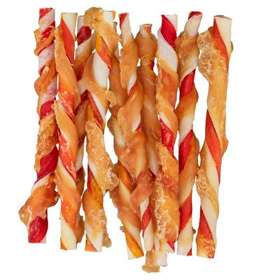 Trixie Denta Fun Barbecue Chicken Chewing Rolls 6X80 Gr 12 Cm