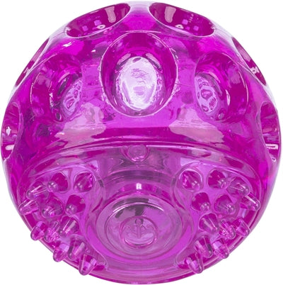 Trixie – Jouet pour chien – Balle clignotante sans son flottante en TPR Rose – 6 cm - Caractéristiques