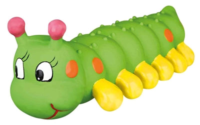 Trixie – Jouet pour chien – Chenille sonore en latex et peluche – Vert – 26 cm - Caractéristiques