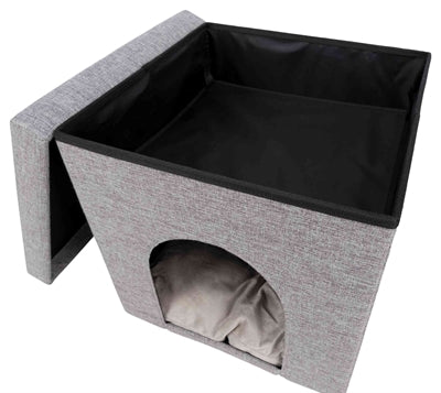 Trixie – Igloo de repos Alois – Pour chat – Gris – 40 x 38 x 38 cm - Caractéristiques
