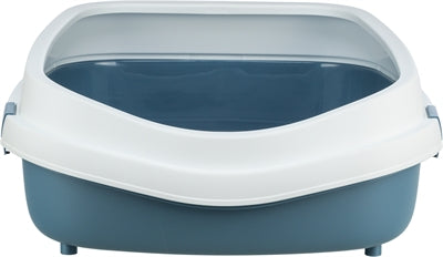 Trixie – Bac à litière ouvert XXL avec rebord – Primo – Bleu/Blanc – 71x56x25 cm - Caractéristiques