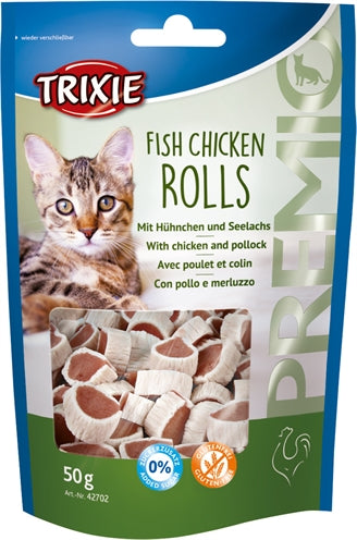 Trixie Premio Fish Chicken Rolls 50 Gr