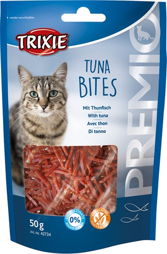 Trixie – Friandises pour chat – Premio Tuna Bites au thon et au poulet – 300 g - Caractéristiques