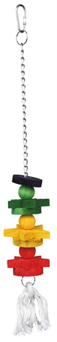 Trixie – Accessoire pour Oiseau – Jouet Suspendu – Bois & Corde – Multicolore – 30 cm - Caractéristiques