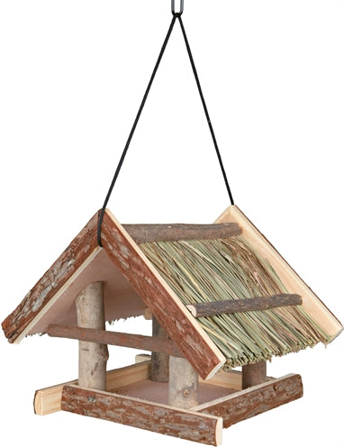 Trixie – Accessoire Oiseau – Mangeoire Suspendue – Bois avec écorce - Caractéristiques