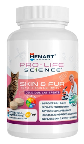 Henart Pro Life Science – Soin pour chat – Peau et Pelage à la membrane d'œuf – 125 tablettes - Caractéristiques
