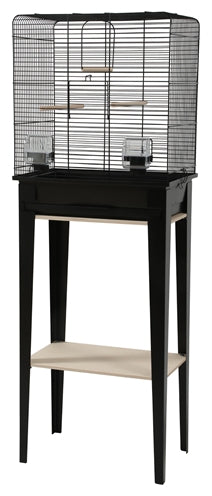 Zolux Vogelkooi Chic Loft Met Meubel Zwart 134X53,5X33,5 Cm