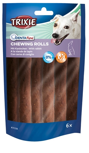Trixie – Friandises pour chien – Bâtonnets à mâcher au lapin Soin Dentaire – 12 cm – 70 g - Caractéristiques