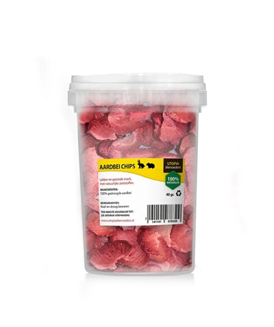 Utopia – Chips de Fraise – Snack naturel et savoureux pour rongeur – 50 g - Caractéristiques