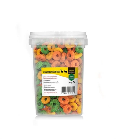 Utopia – Anneaux à grignoter pour rongeur – 100 % naturels – 165 g - Caractéristiques
