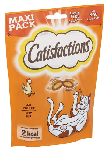 Catisfactions – Friandises pour chat – Bouchée croquante au poulet - Caractéristiques