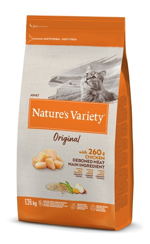 Nature's Variety – Croquettes pour chat – Original au poulet – 1,25 kg - Caractéristiques