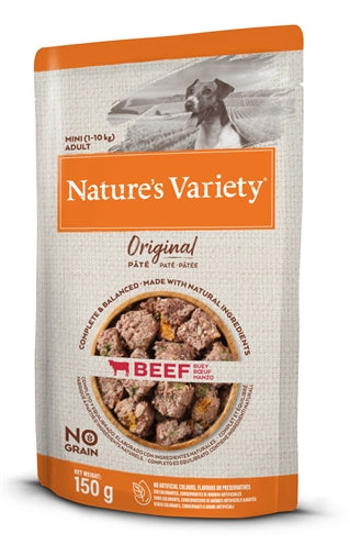 Nature's Variety – Aliment humide pour chien – Multipack Original Mini Bœuf Sans Céréales – 1,2 kg - Caractéristiques