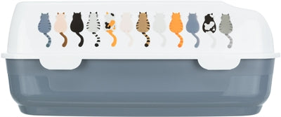 Trixie Kattenbak Delio Paars / Wit 48X35X20 Cm