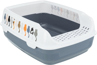 Trixie Kattenbak Delio Paars / Wit 48X35X20 Cm