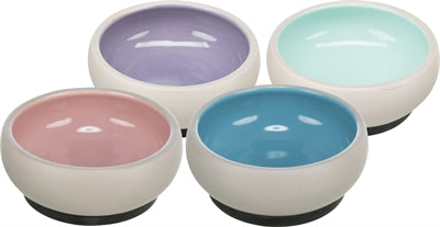 Trixie Voerbak / Waterbak Keramisch Assorti 11 Cm 300 Ml 4 St