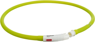 Trixie Flash – Collier Lumineux LED USB Silicone – Vert – 70 x 1 cm - Caractéristiques