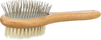 Trixie Borstel Dubbelzijdig Bamboe 22X6 Cm 2St