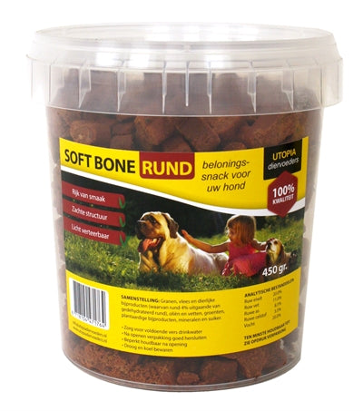 Utopia – Friandises pour chien – Os Moelleux au Bœuf – 450 g - Caractéristiques