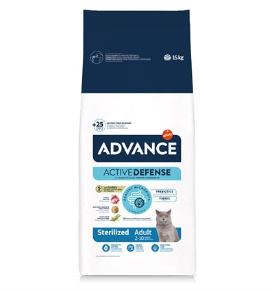 Advance Cat Sterilized Turkey 15 Kg