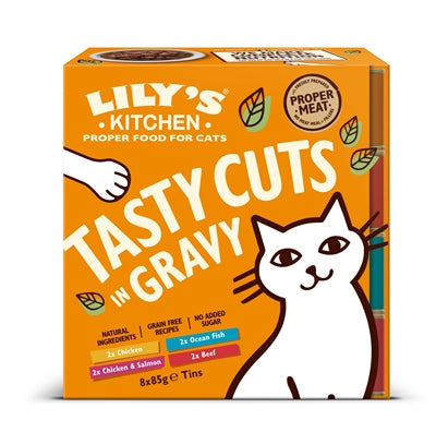 Lily's Kitchen – Aliment humide pour chat – Effilochés en sauce multi pack – 680 g - Caractéristiques