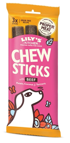 Lily's Kitchen – Friandises pour chien – Bâtonnet à macher au bœuf – 120 g - Caractéristiques