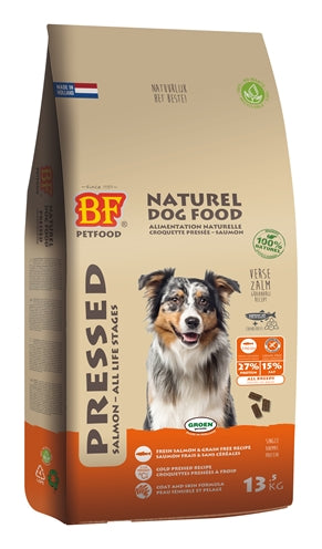 BF Petfood – Croquettes pour chien – Saumon Pressé Sans Céréales - Caractéristiques