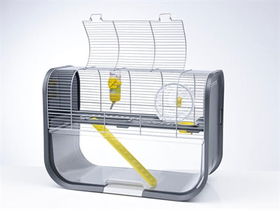 Savic Hamsterkooi Geneva Antraciet / Zilver 60X29X44 Cm