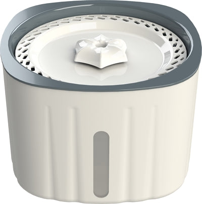 Trixie – Fontaine à eau Flower pour chien et chat – Plastique Blanc/Gris - Caractéristiques