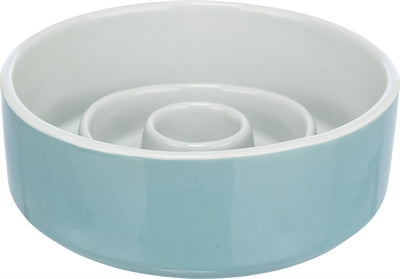 Trixie – Gamelle anti-glouton pour chien – Céramique Gris et Bleu - Caractéristiques