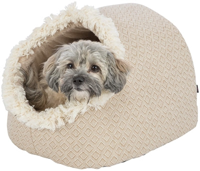 Trixie – Panier Igloo pour chat et petit chien Boho – Beige – 35 x 41 x 26 cm - Caractéristiques