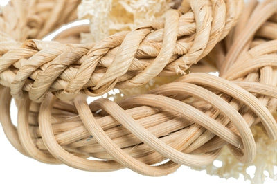 Trixie Luffaring Met Rotan-En Maïsblad Ring Naturel 13X13 Cm