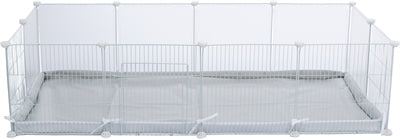 Trixie – Tapis de sol pour enclos d'intérieur – Gris / Blanc – 140 x 70 cm pour rongeur - Caractéristiques
