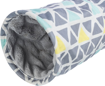 Trixie – Tunnel de jeu et de repos pour rongeur – Tunnel Sunny en peluche grise – 19x70 cm - Caractéristiques